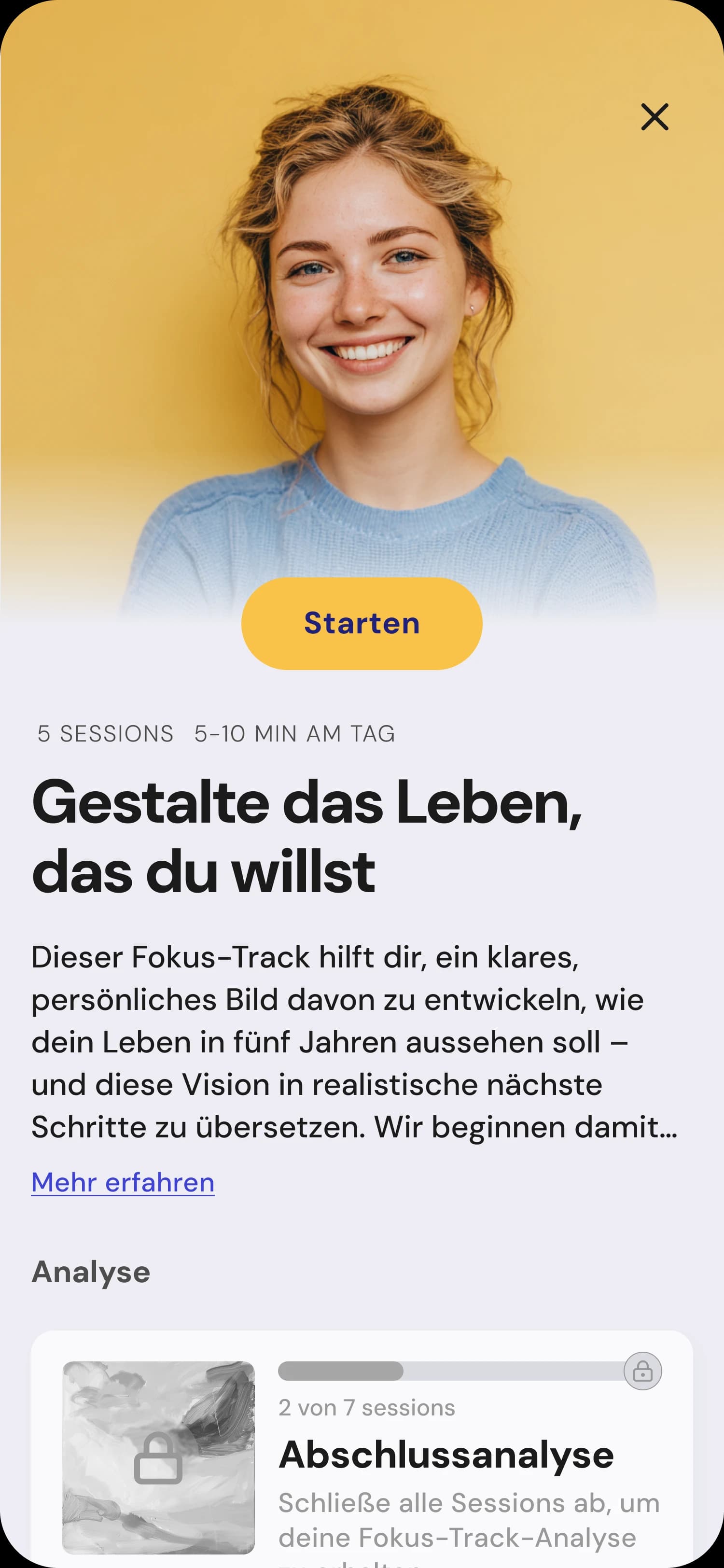 Lebe dein Leben.